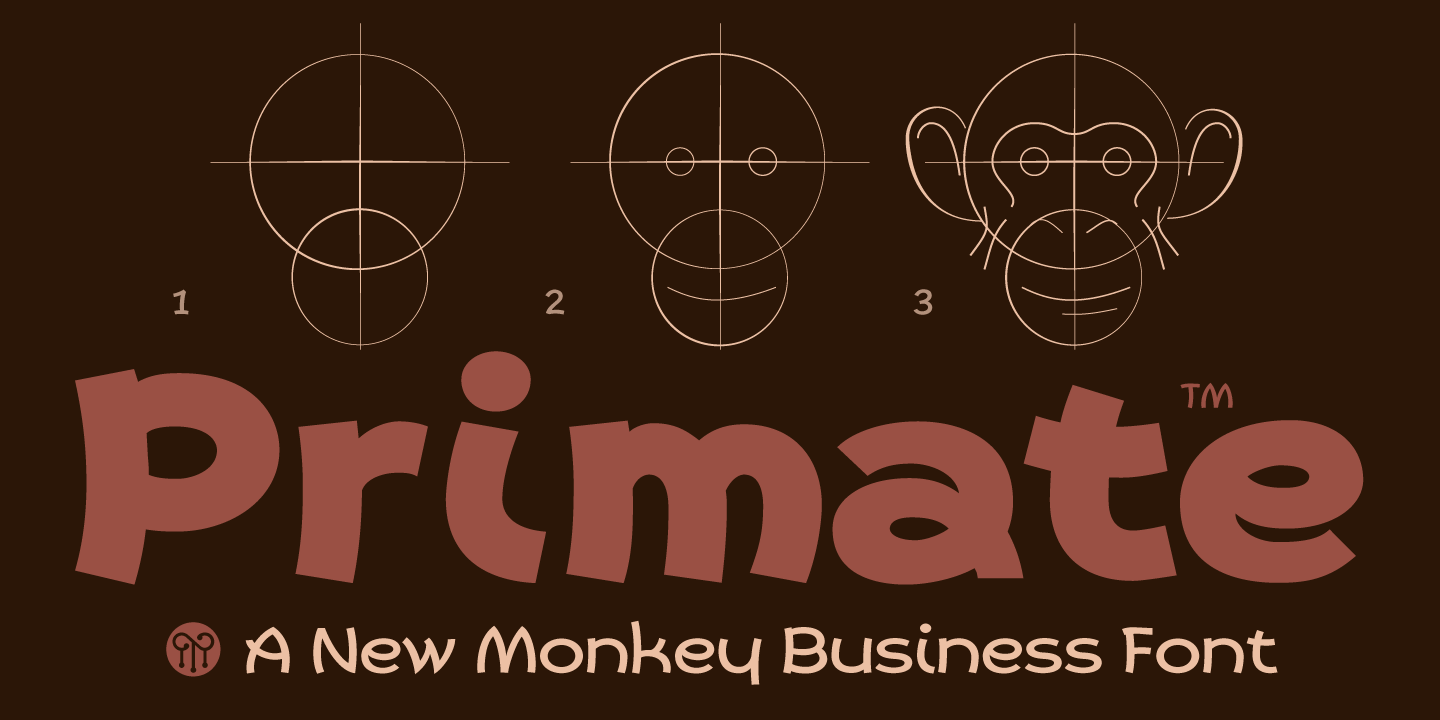 Beispiel einer Primate Ultra Light-Schriftart